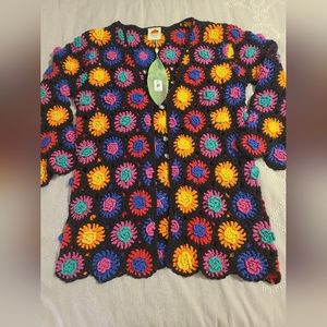Brand New...Never worn Crochet Flowers Cardigan
